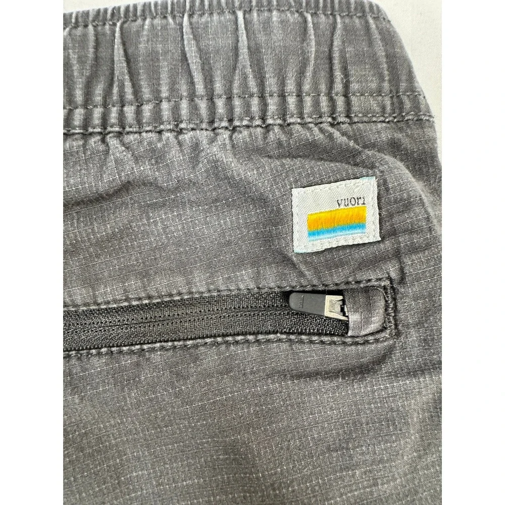 Vuori Ripstop Climber Shorts Small Charcoal Grey V370 Elastic Waist 8